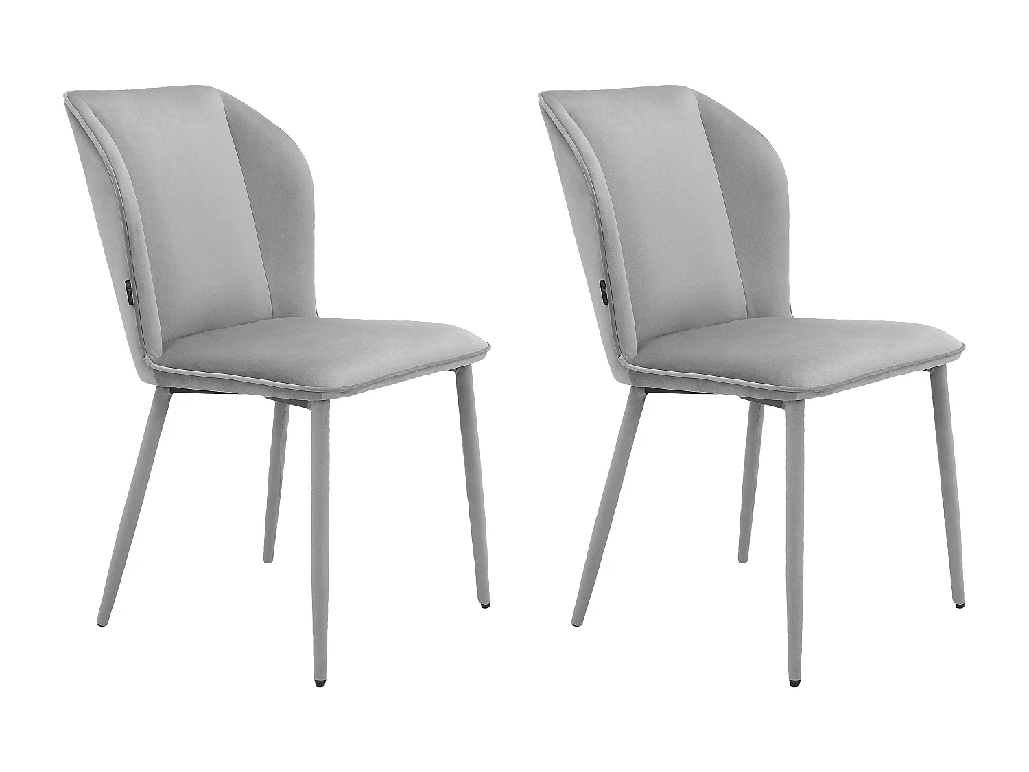 Wilma|Chaise de salle à manger 2 Pack Grey