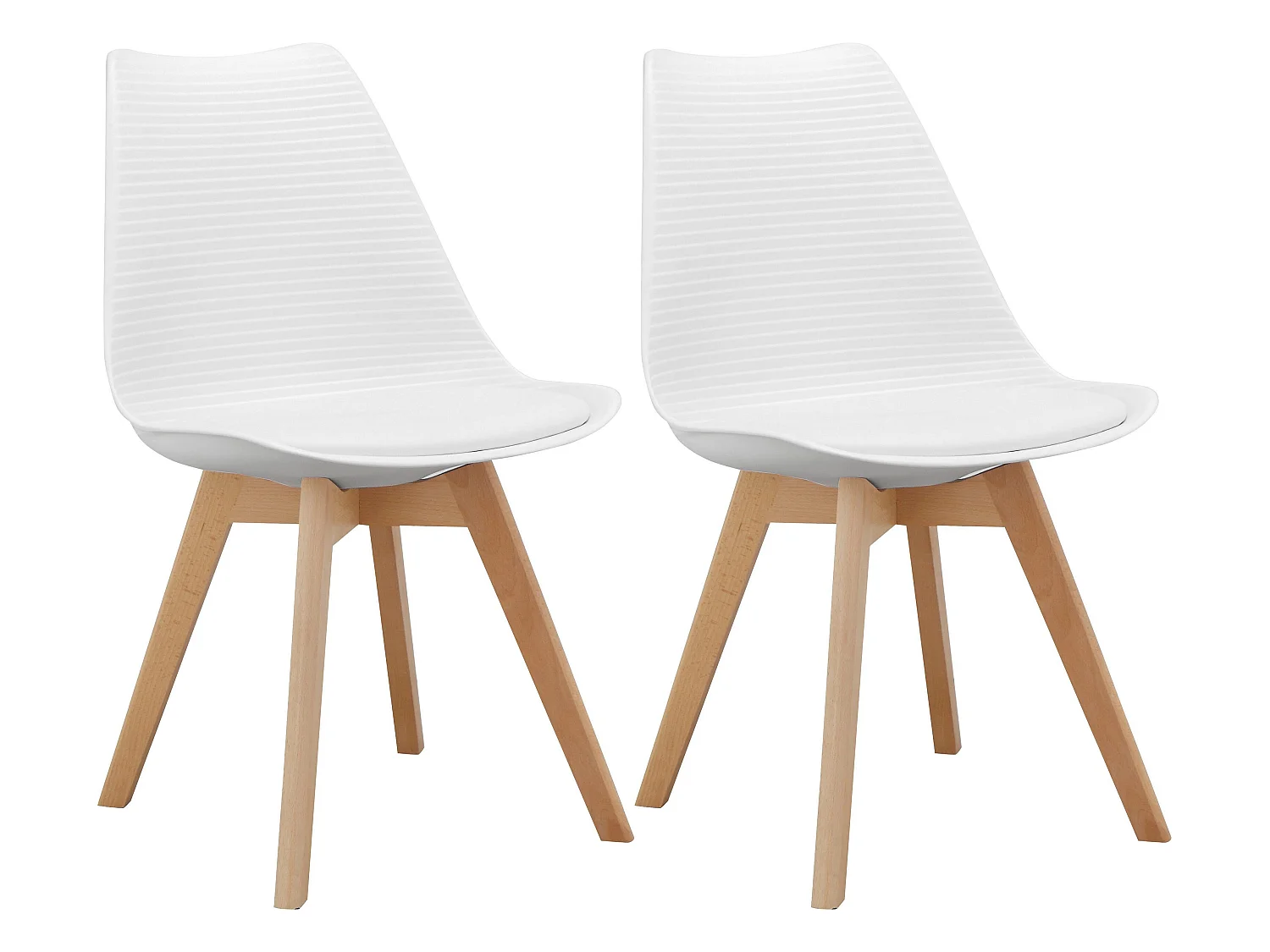 Armin|Chaise de salle à manger 2 PK Blanc