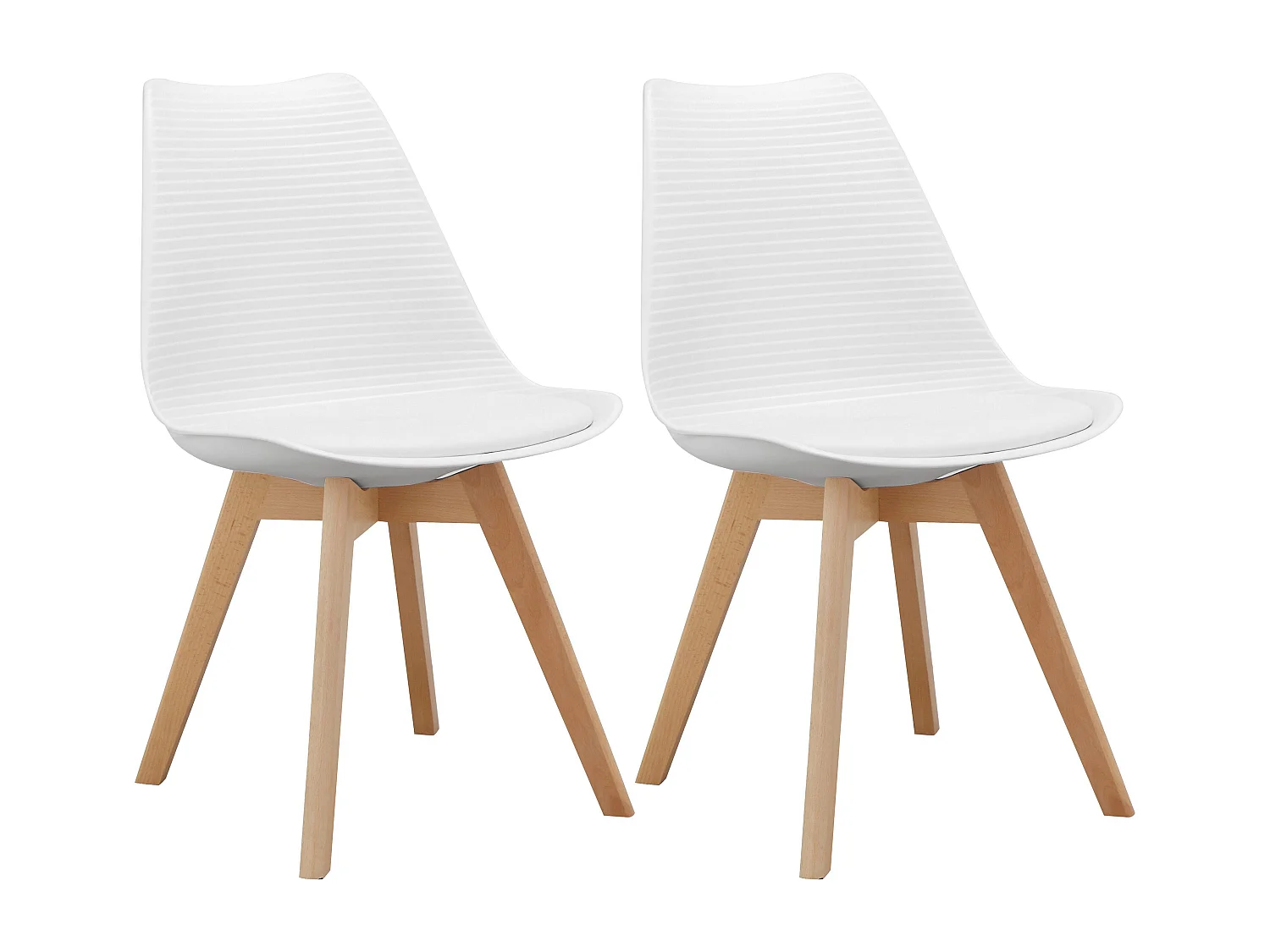 Armin Eetkamerstoel 2pk Wit