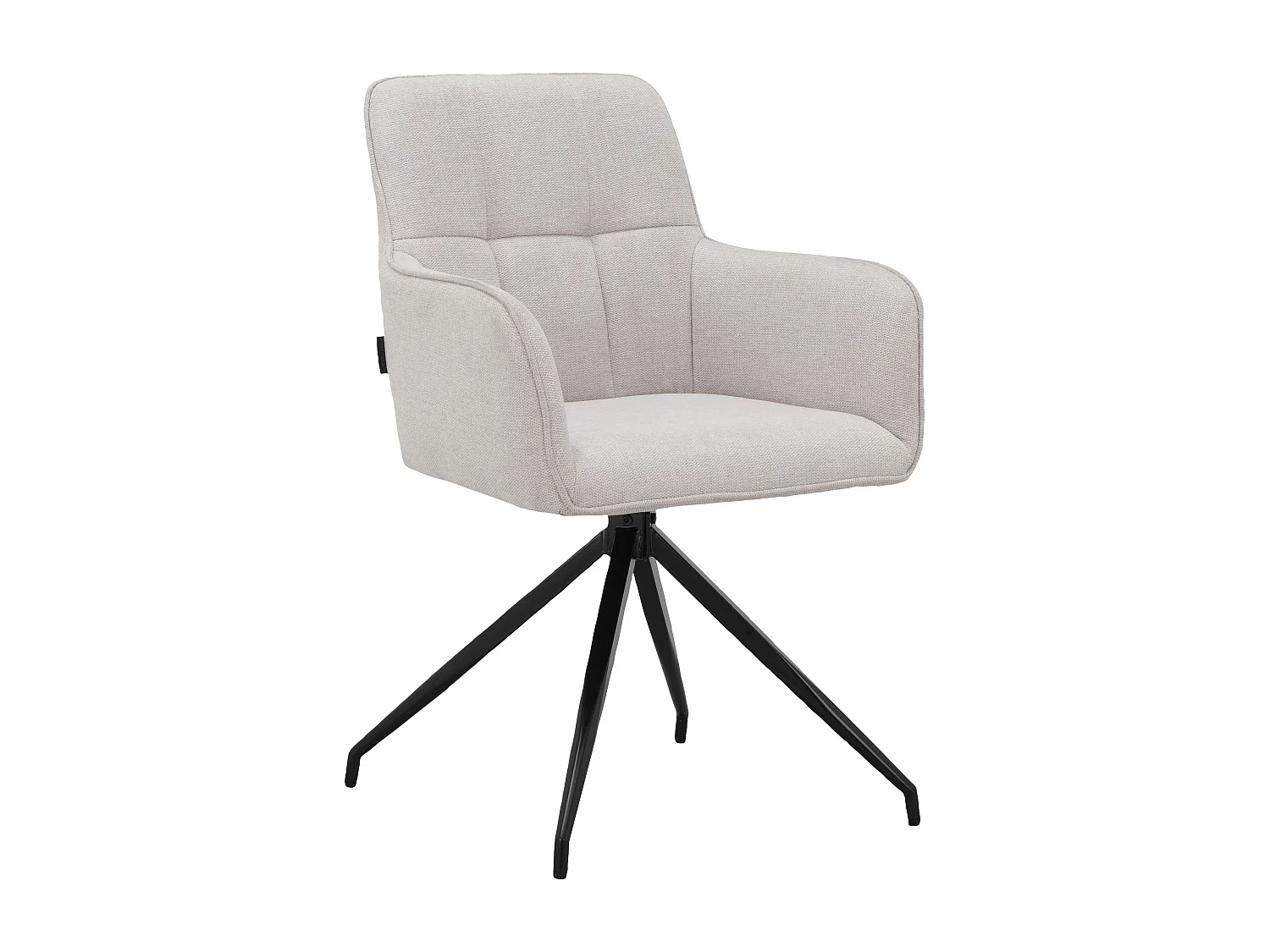 Zaria1 2er-Pack Esszimmerstuhl in Creme aus Kunststoff und Vinyl ohne Armlehnen