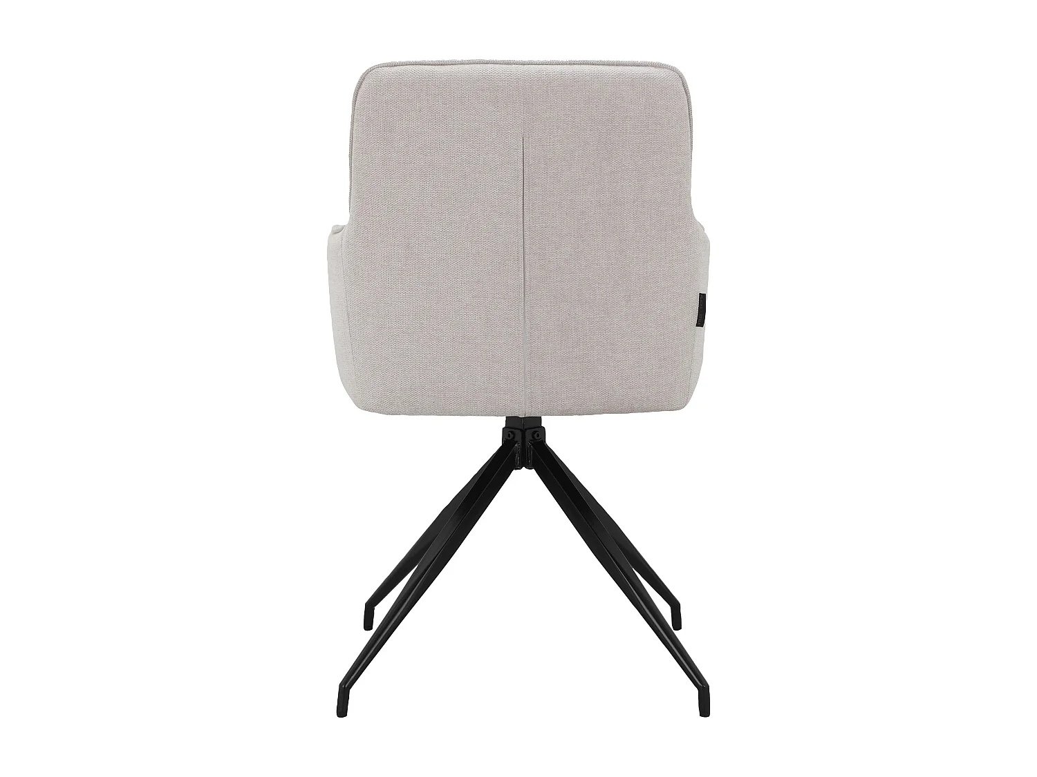 Zaria1 2er-Pack Esszimmerstuhl in Creme aus Kunststoff und Vinyl ohne Armlehnen