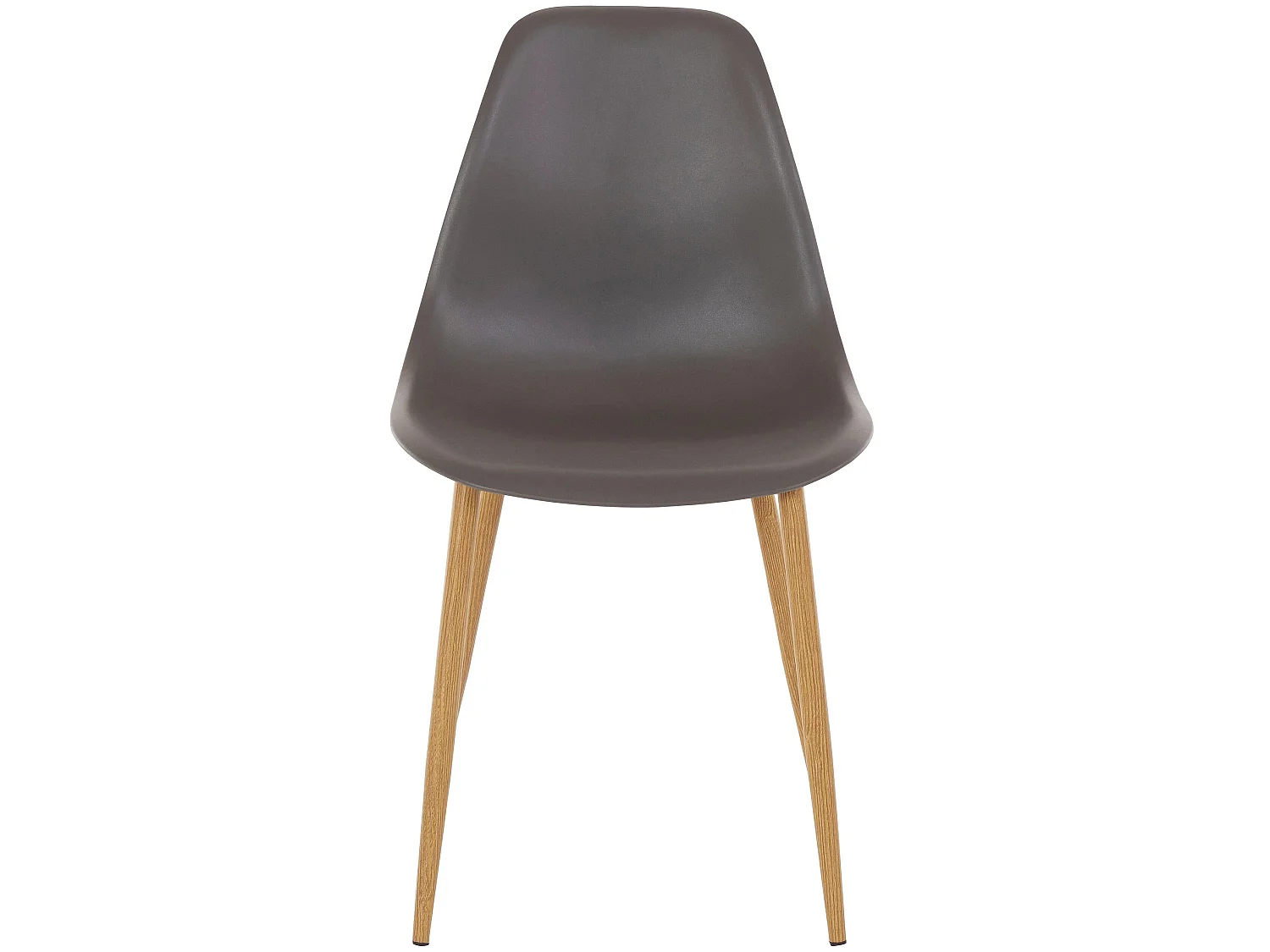 Stoel 4 PK Antraciet Kunststof Eik