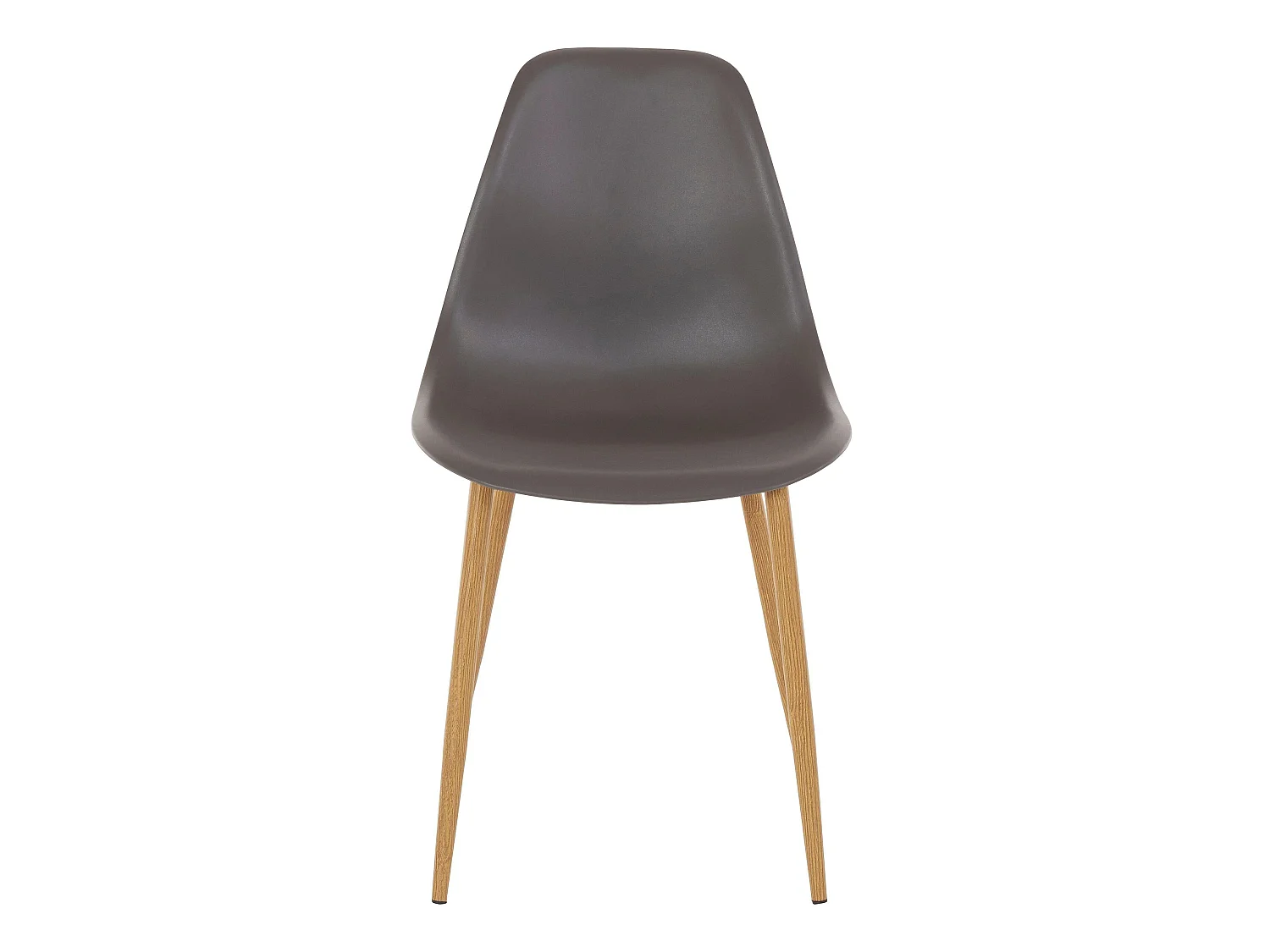 Miller | Chaise 4 Pack en plastique Anthracite / Chêne