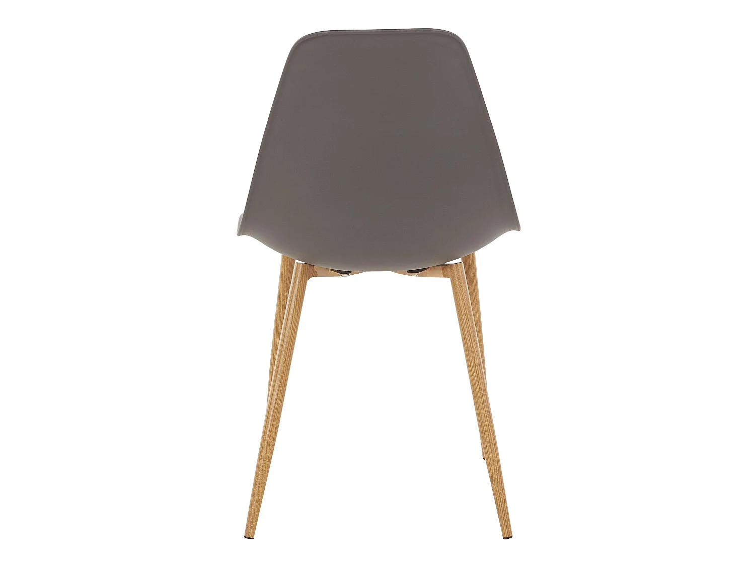 Miller | Chaise 4 Pack en plastique Anthracite / Chêne