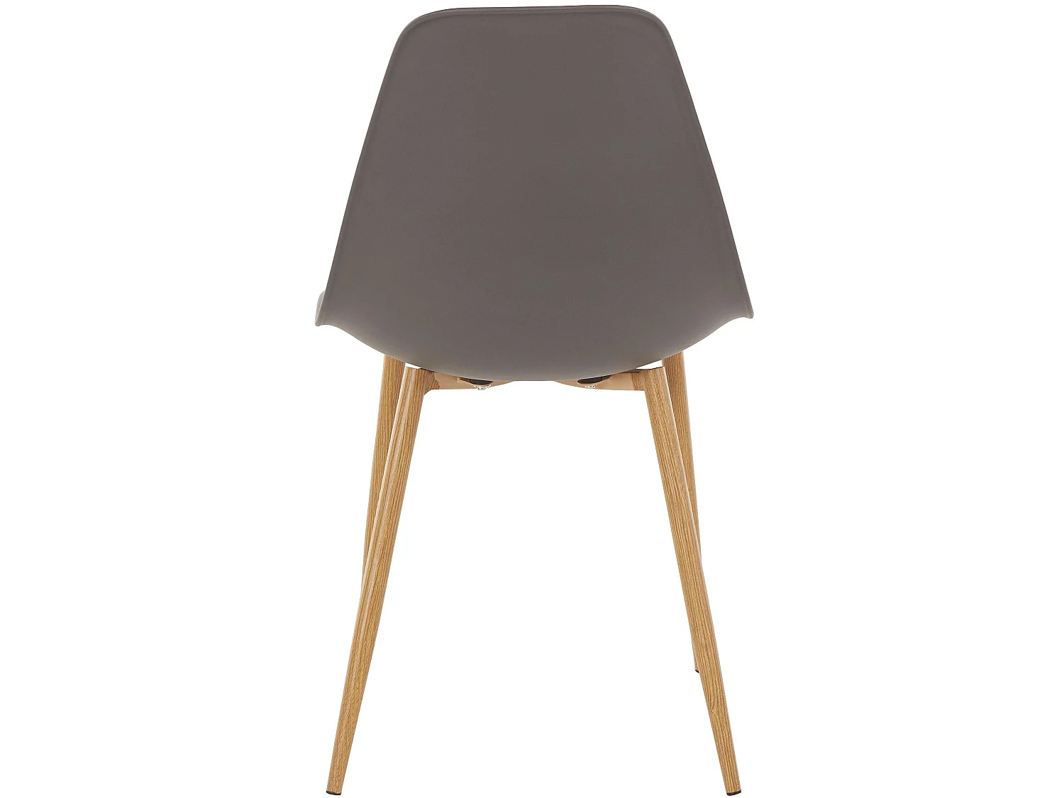 Stoel 4 PK Antraciet Kunststof Eik