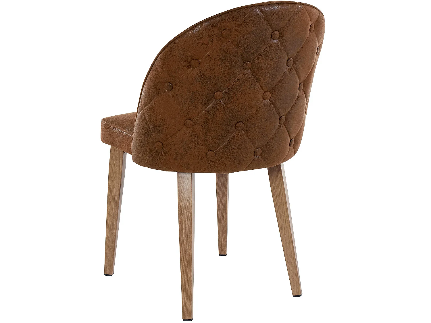 Juego de 2 sillas de comedor Paola marrón