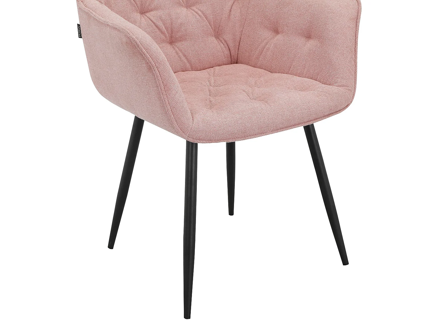 Suzuka|Lot de 2 chaises de salle à manger en velours rose