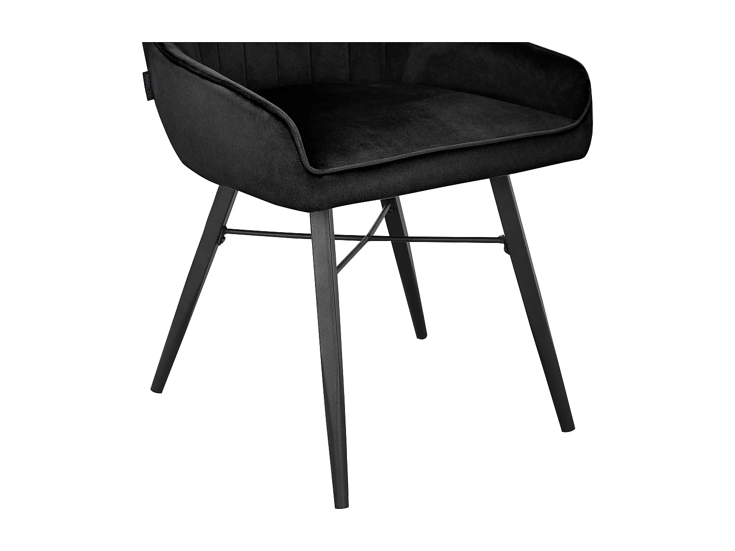 Akita|Chaise de salle à manger 2 PK Noir