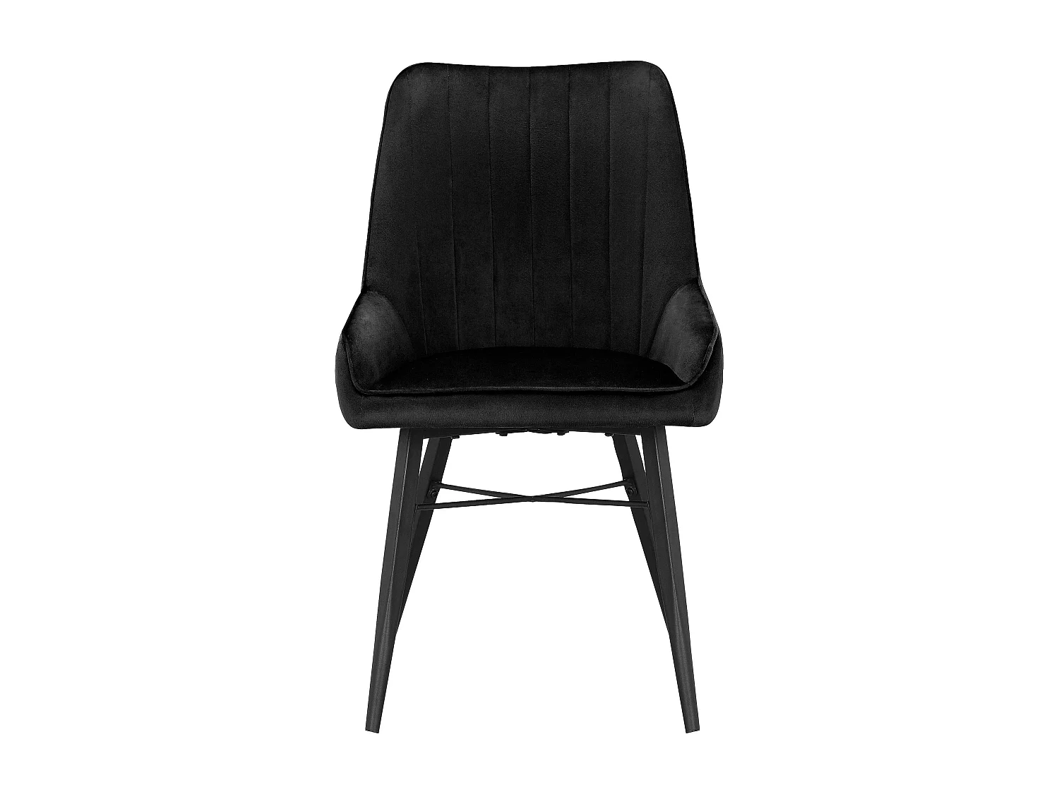 Akita|Chaise de salle à manger 2 PK Noir