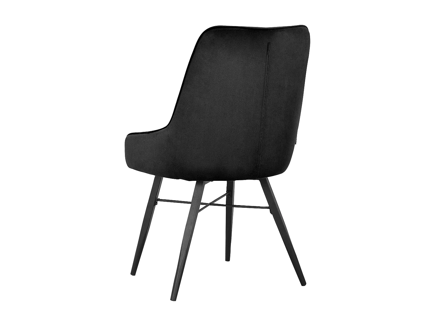 Akita|Chaise de salle à manger 2 PK Noir