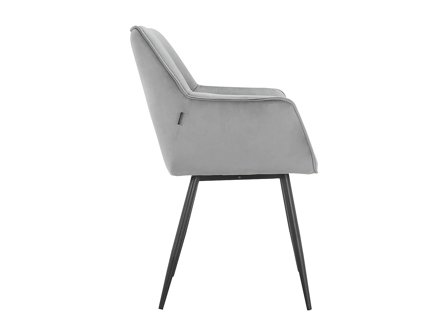 Suzuka | Lot de 2 chaises de salle à manger en velours gris clair