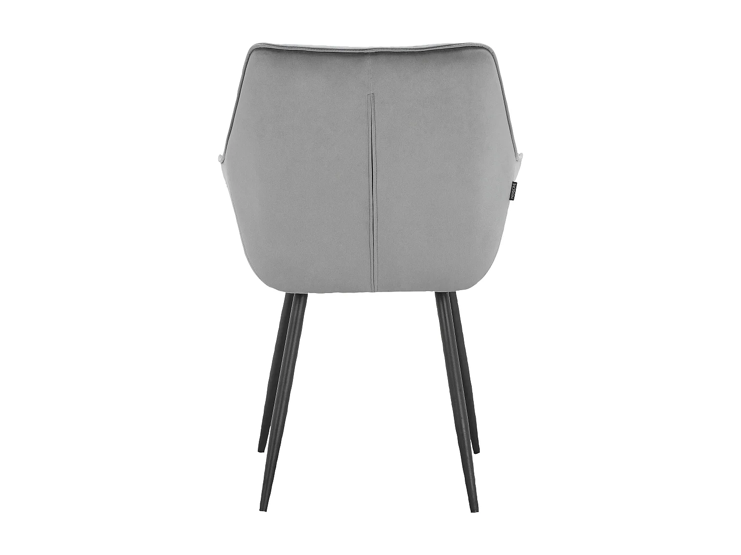 Suzuka | Lot de 2 chaises de salle à manger en velours gris clair