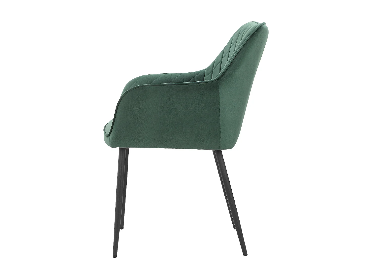 Juego de 2 sillones Elvira verde oscuro