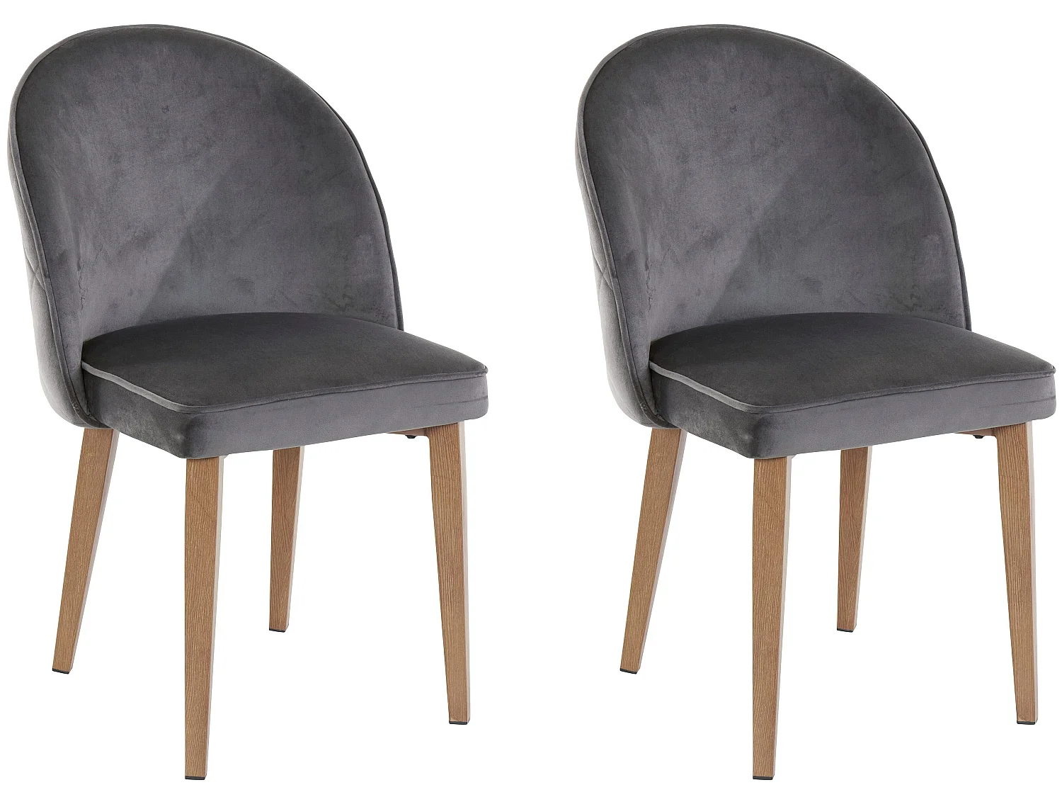 Paola|Chaise de salle à manger 2 PK Anthracite