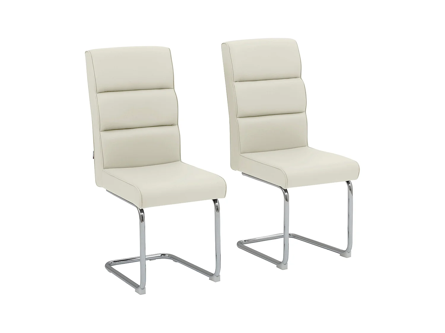 Carola|Chaise de salle à manger 2 PK Blanc