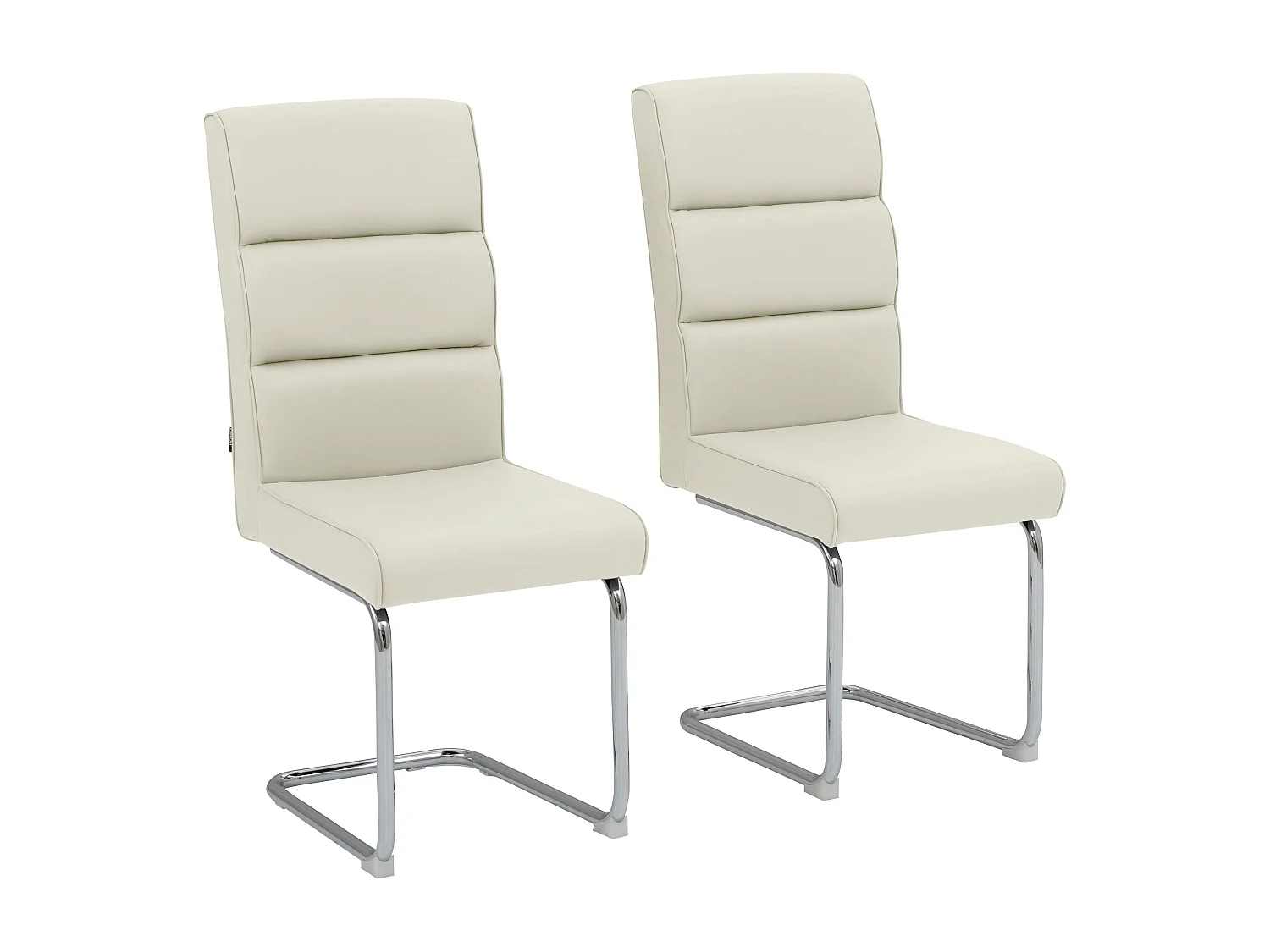 Carola|Chaise de salle à manger 2 PK Blanc
