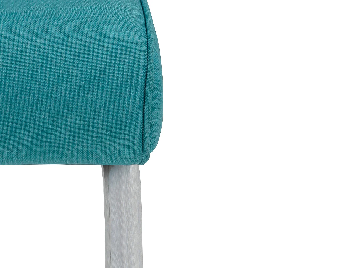 Carola|Lot de 2 chaises de salle à manger en tissu  pétrole