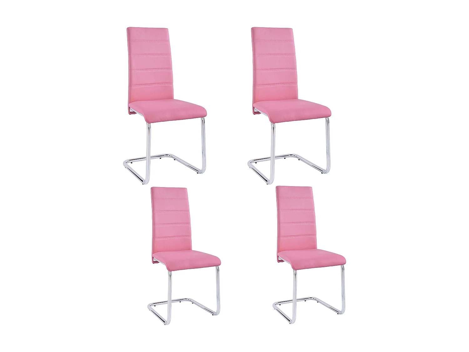Adora|Chaise 4 PK Rose Chrome