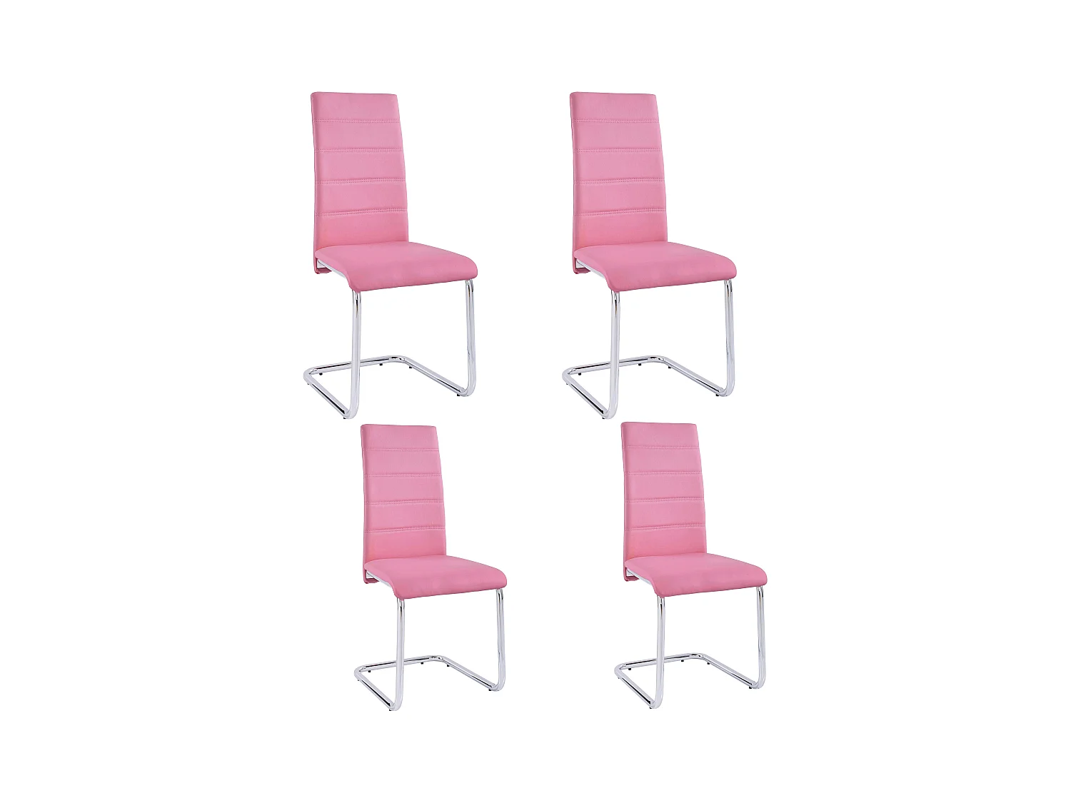 Adora|Chaise 4 PK Rose Chrome
