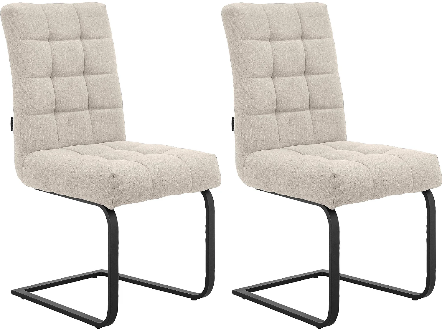 Conjunto de 2 cadeiras de jantar Franca cor-de-rosa