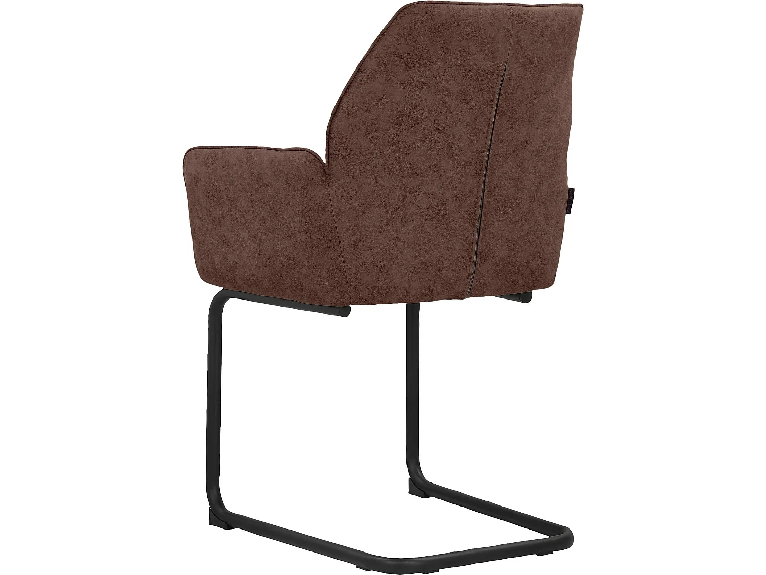 Capri|Lot de 2 chaises de salle à manger en tissu marron
