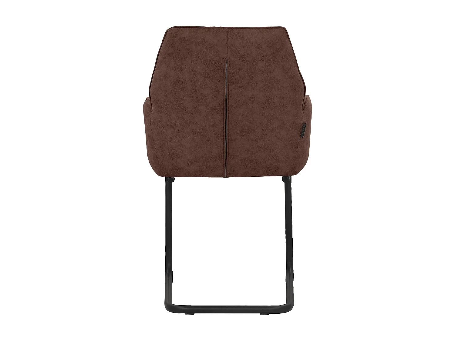 Capri|Lot de 2 chaises de salle à manger en tissu marron