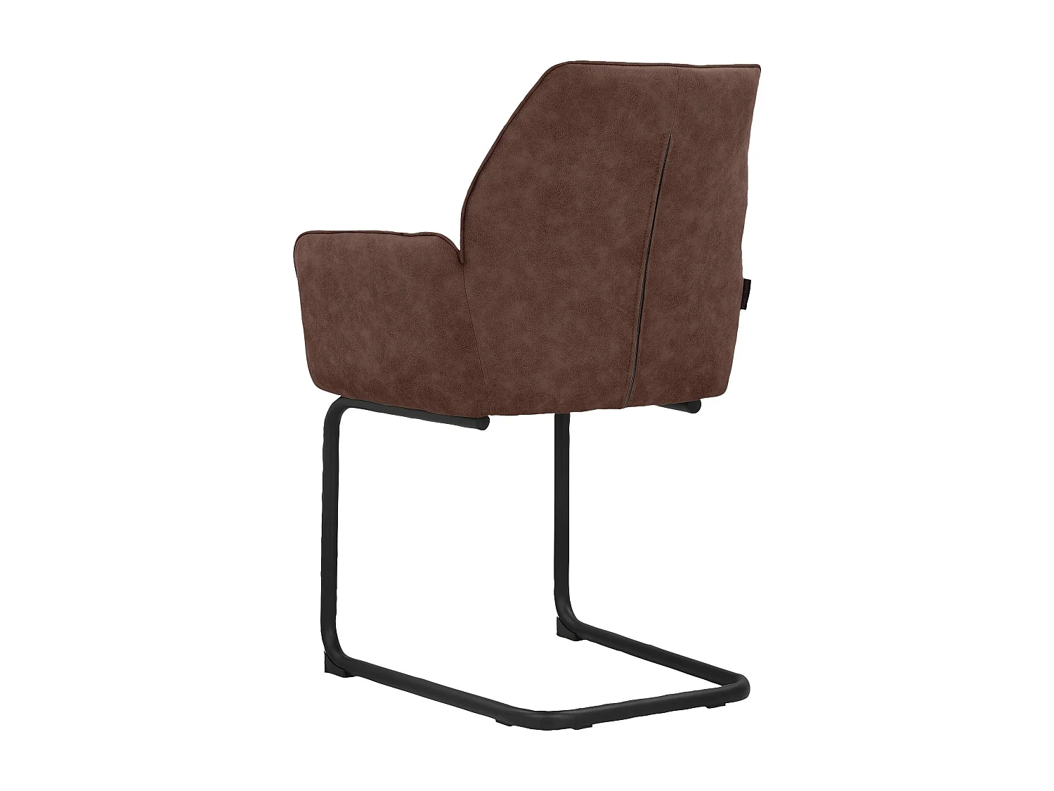 Capri|Lot de 2 chaises de salle à manger en tissu marron