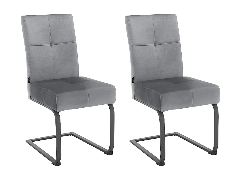 Izumo|Chaise à manger 2 PK Gris clair