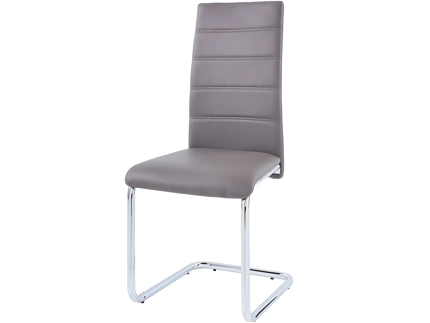 Stoel 2 PK Cappucino Chroom