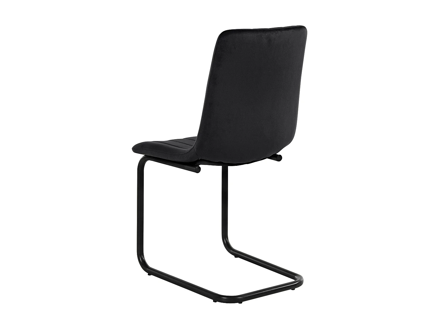 Marcela|Lot de 2 chaises de salle à manger en velours noir