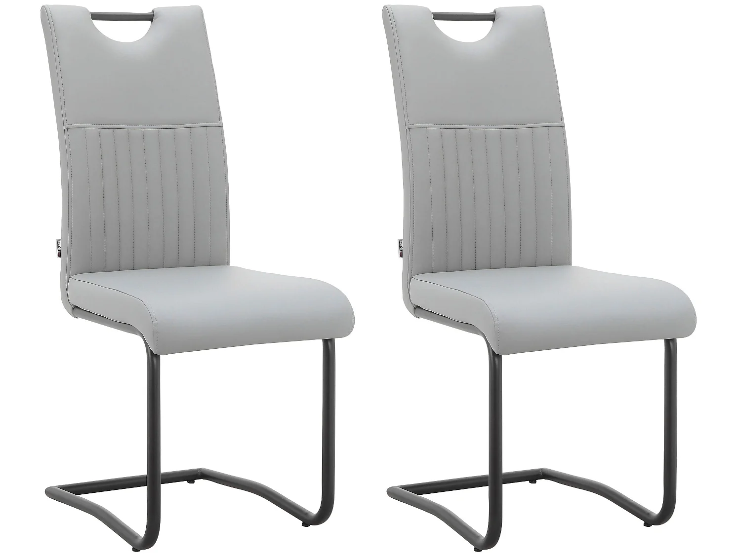 Juego de 2 sillas de comedor Sakai gris