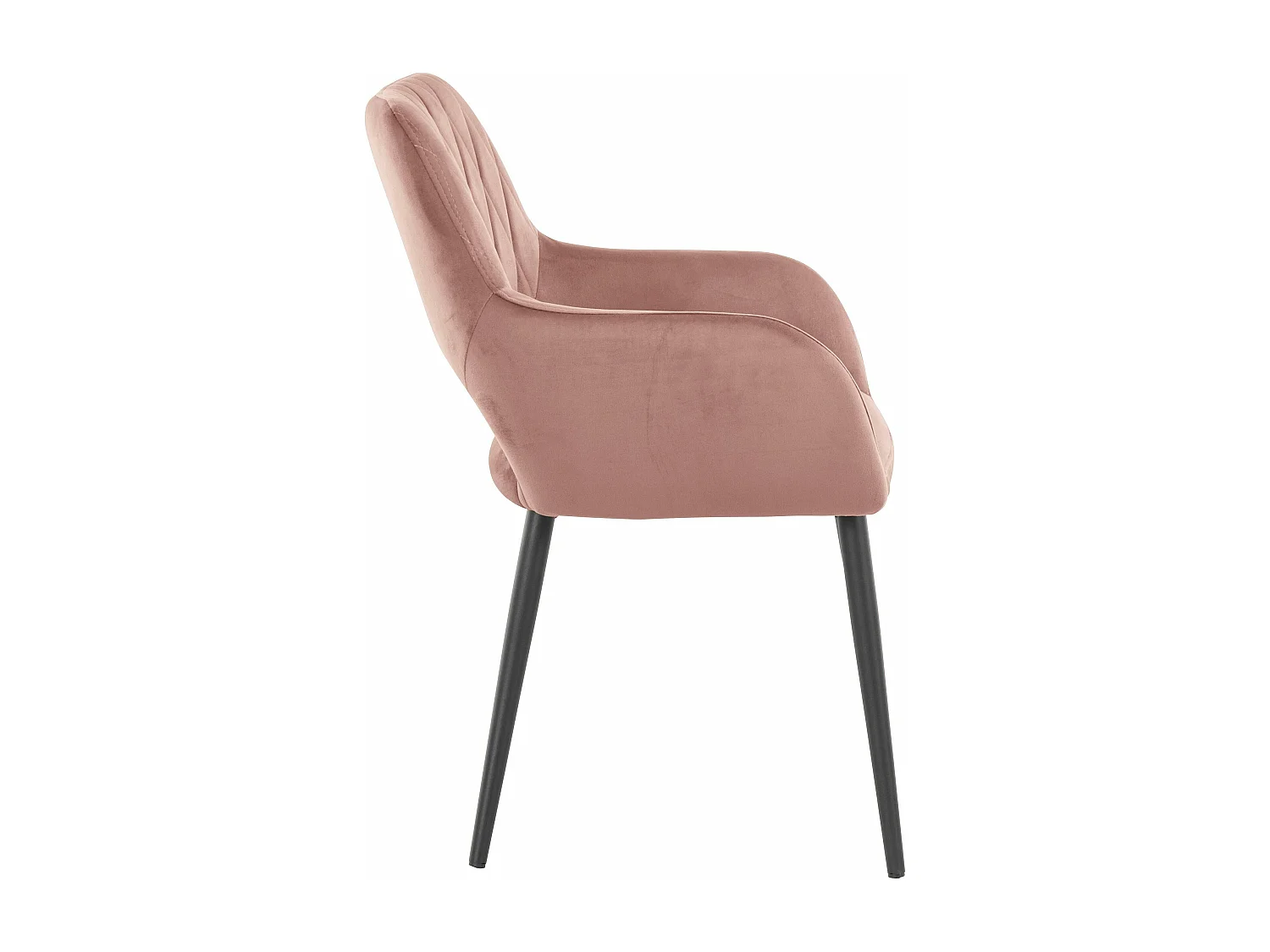 Conjunto de 2 cadeiras de jantar Anzo cor-de-rosa