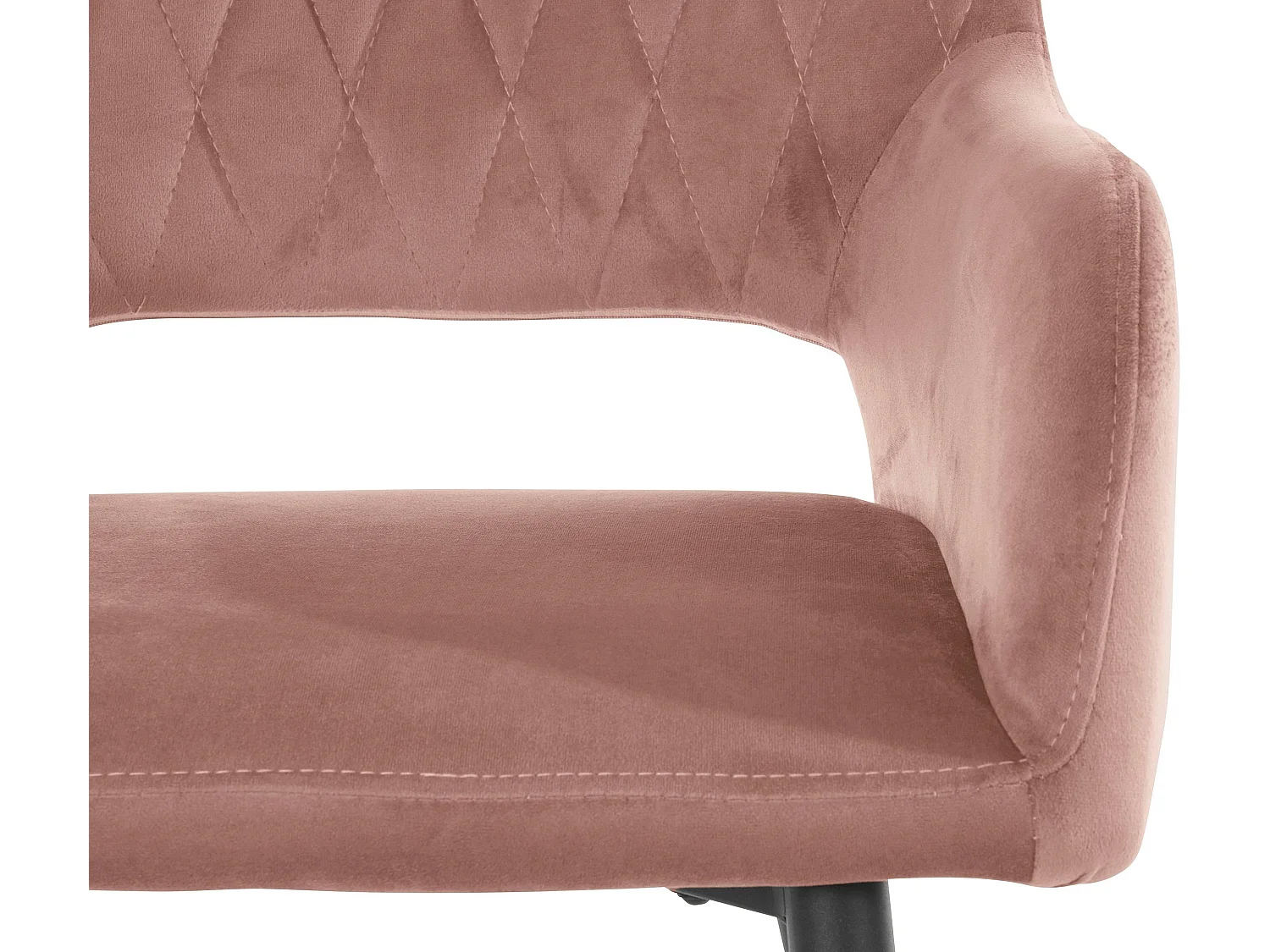 Franca|Chaise de salle à manger 2 PK Rose