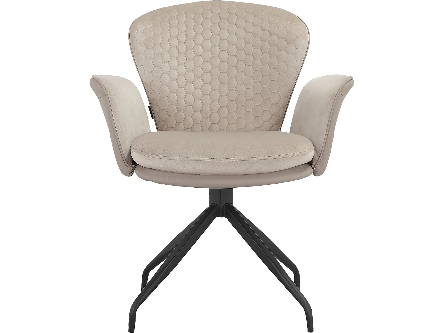 Juego de 2 sillas de comedor Lucia gris topo