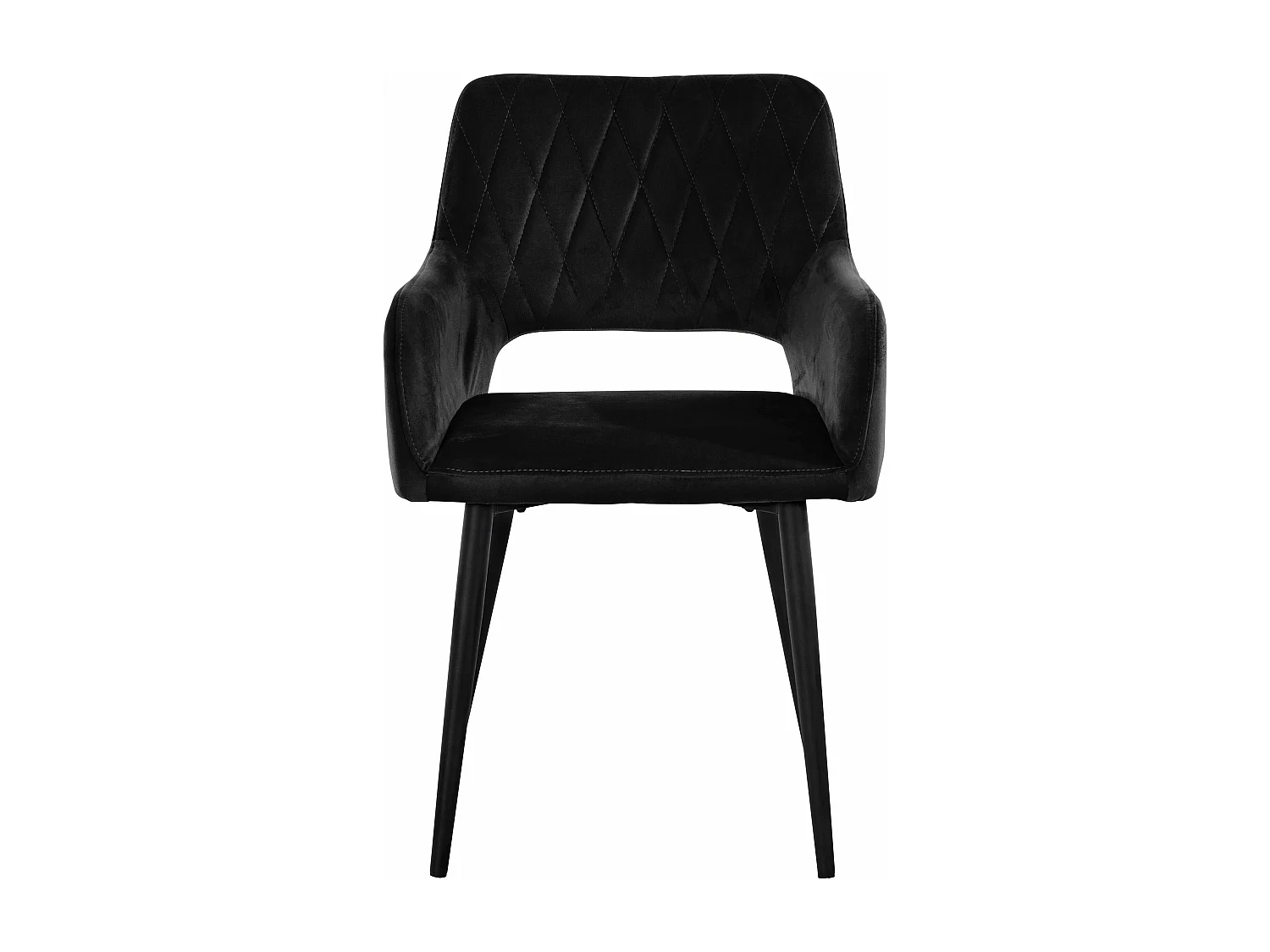 Franca|Chaise de salle à manger 2 PK Noir