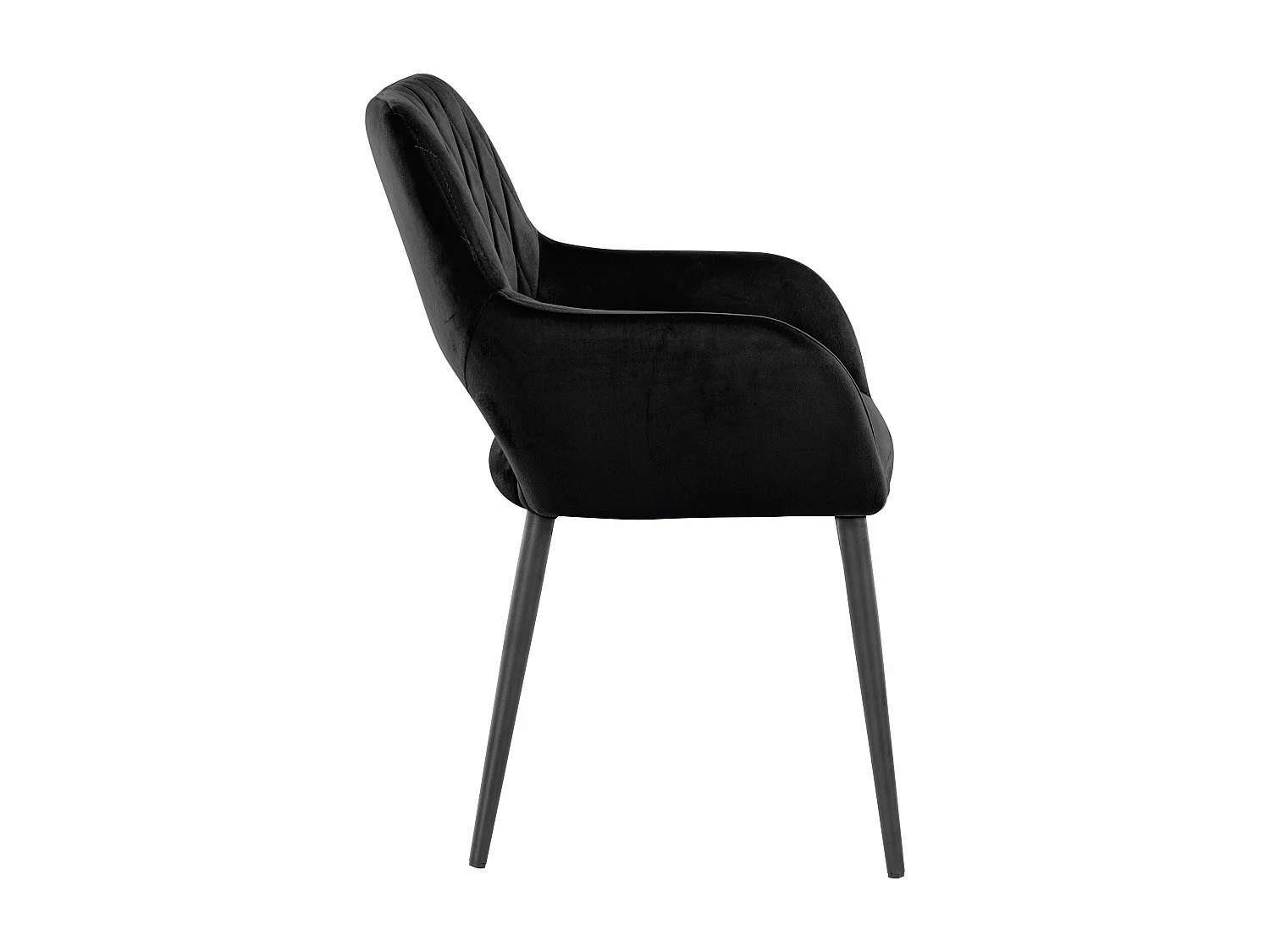 Franca|Chaise de salle à manger 2 PK Noir