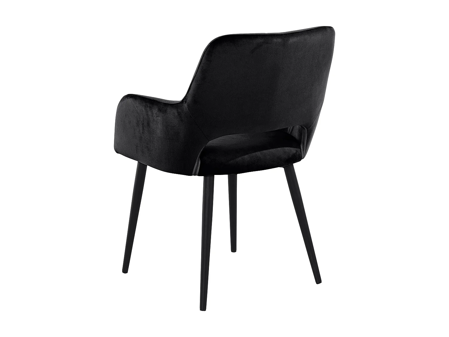 Franca|Chaise de salle à manger 2 PK Noir