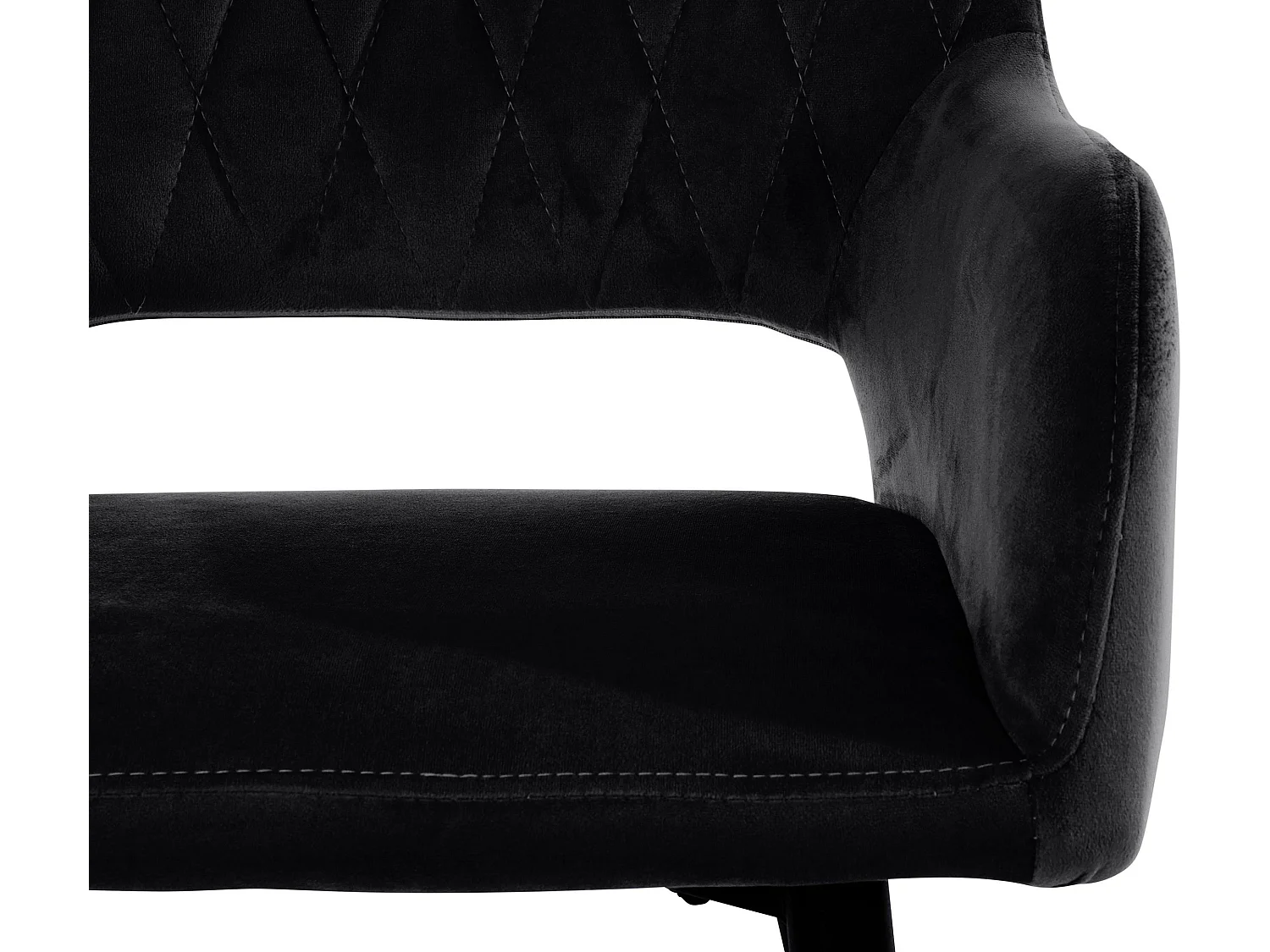 Franca|Chaise de salle à manger 2 PK Noir