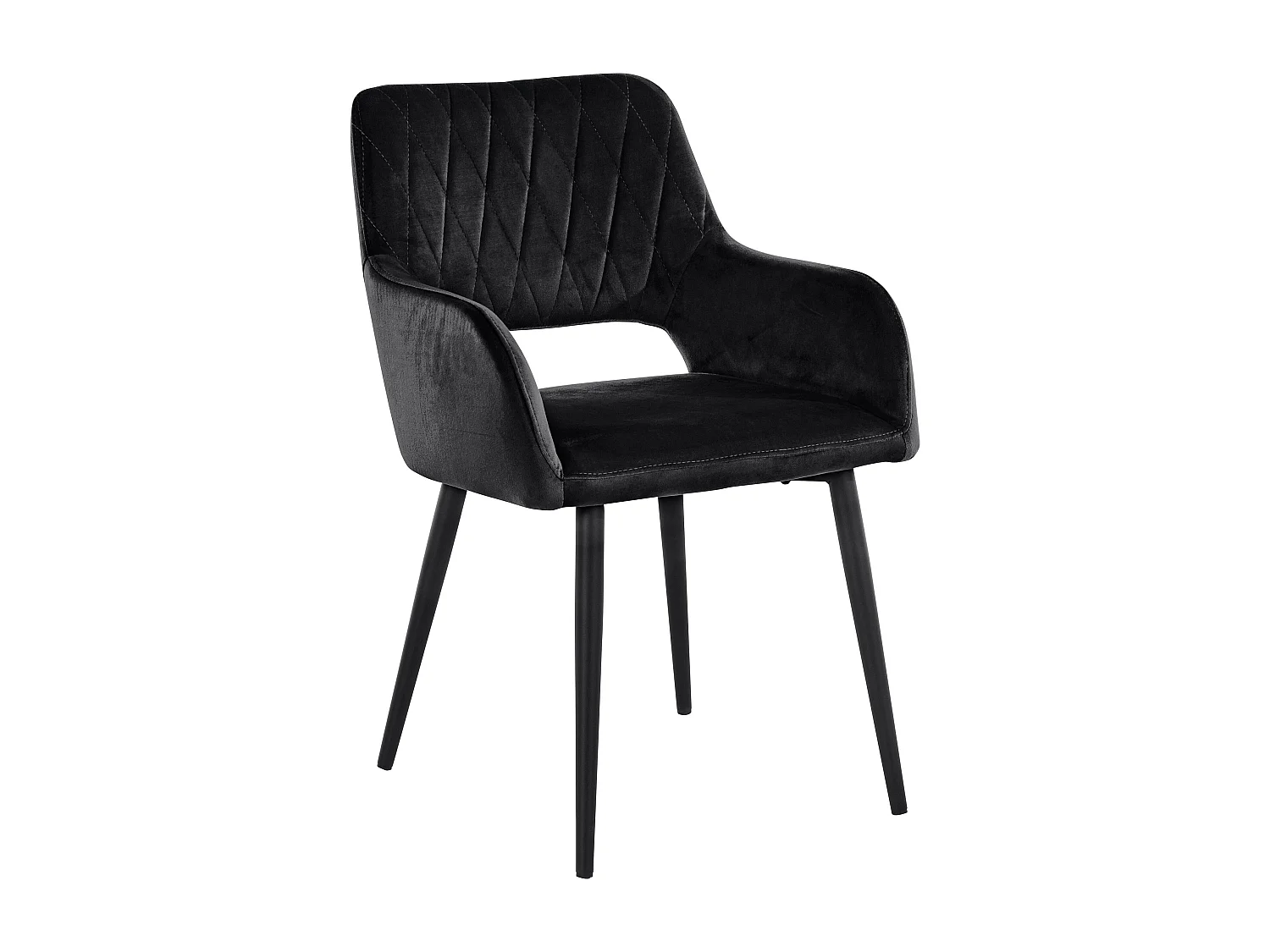 Franca | Chaise de salle à manger 2 PK Noir