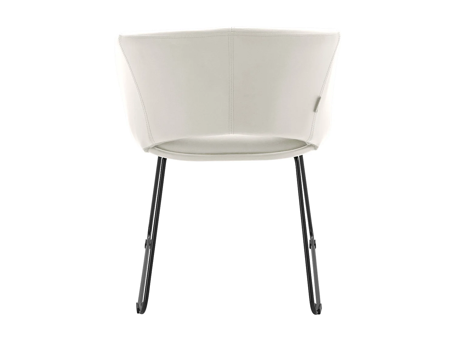 Sedia Plymouth PU bianco