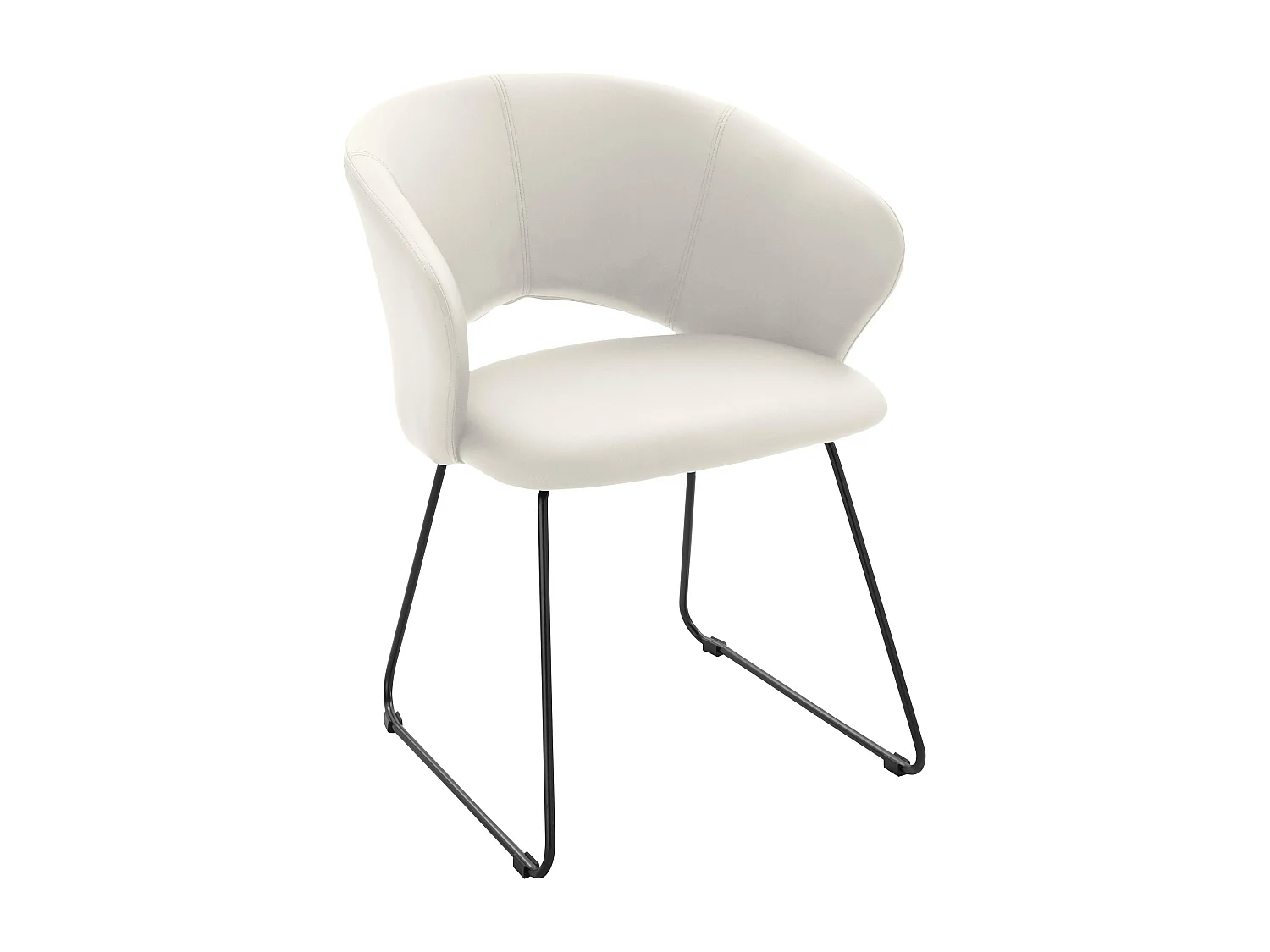 Plymouth|Chaise Blanc PU