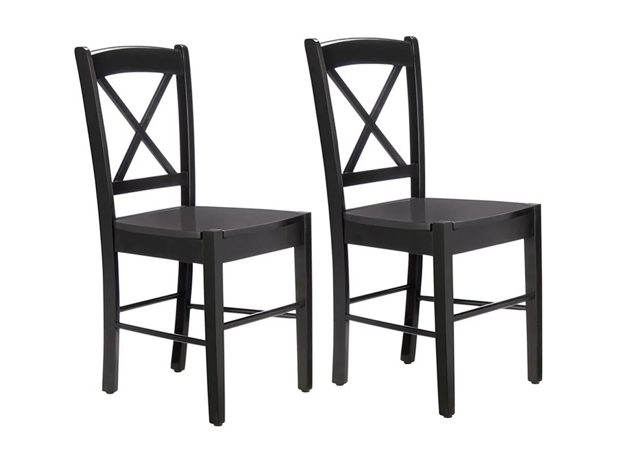 TREND Stoel Cross 2st Zwart