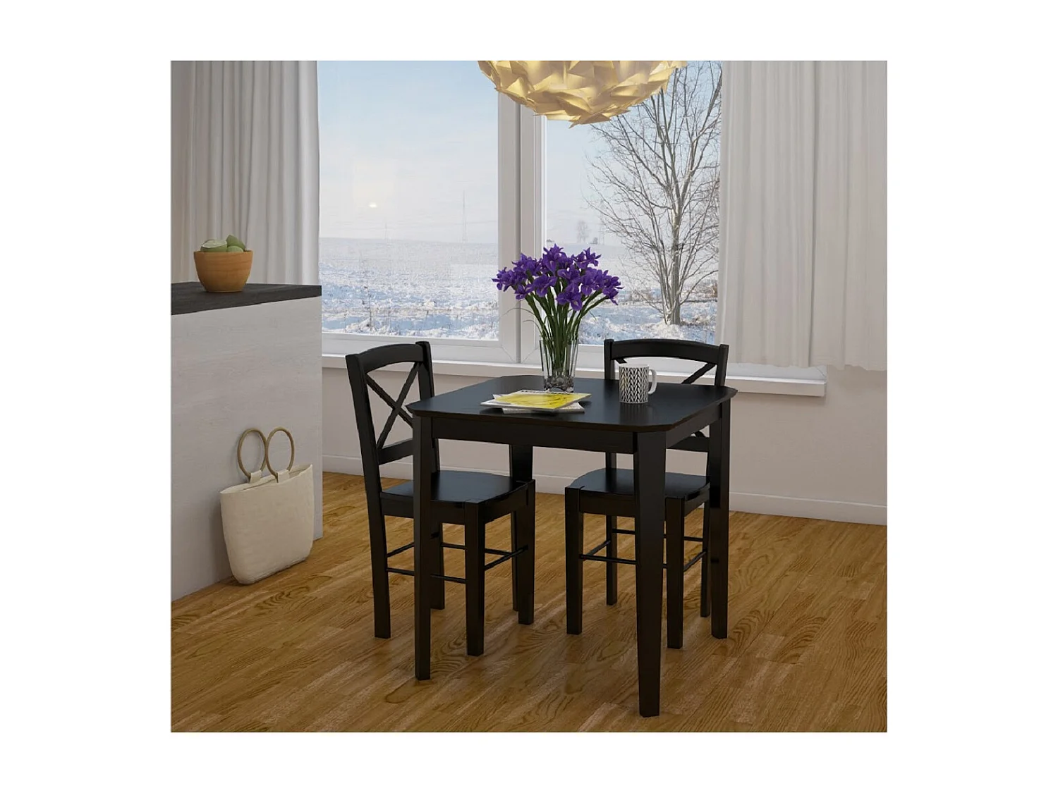 TREND Stoel Cross 2st Zwart