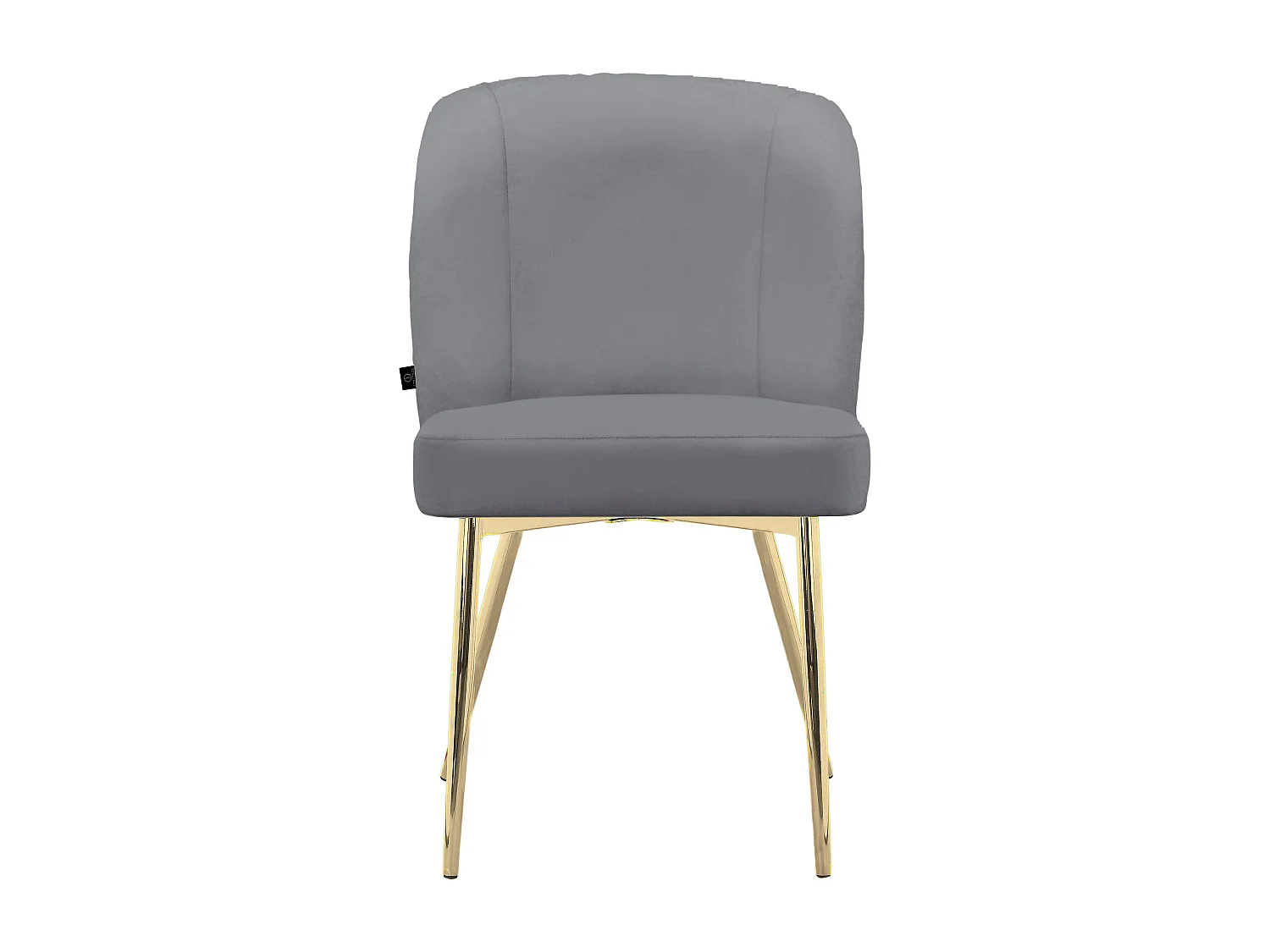 Nagano|Lot de 2 chaises de salle à manger en velours gris