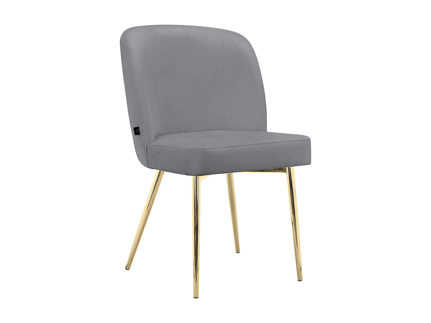 Nagano|Lot de 2 chaises de salle à manger en velours gris