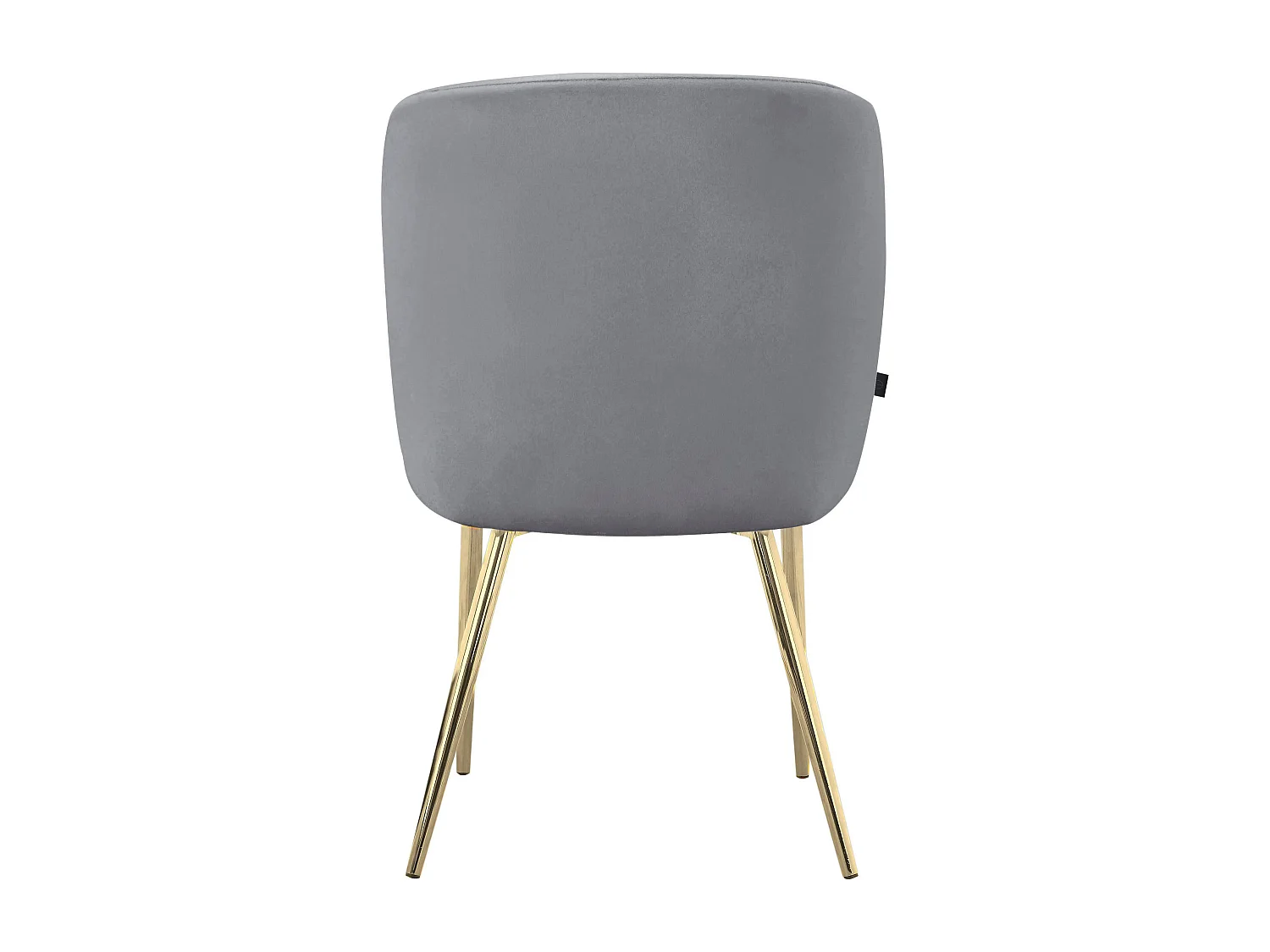 Nagano|Lot de 2 chaises de salle à manger en velours gris