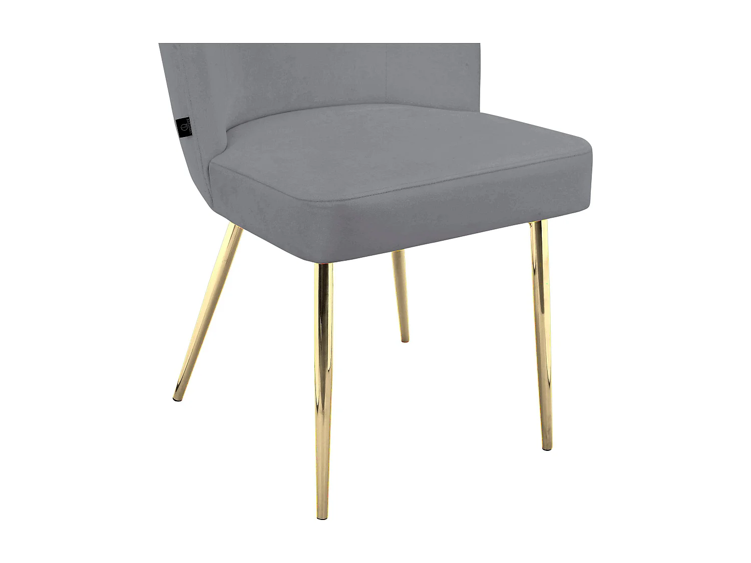 Nagano|Lot de 2 chaises de salle à manger en velours gris