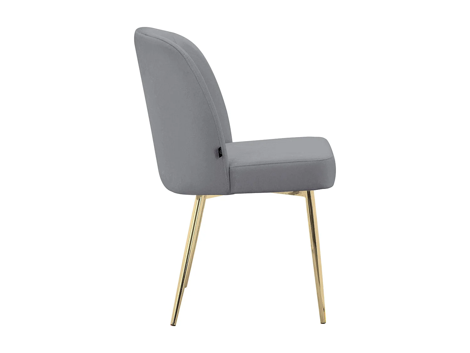 Nagano|Lot de 2 chaises de salle à manger en velours gris