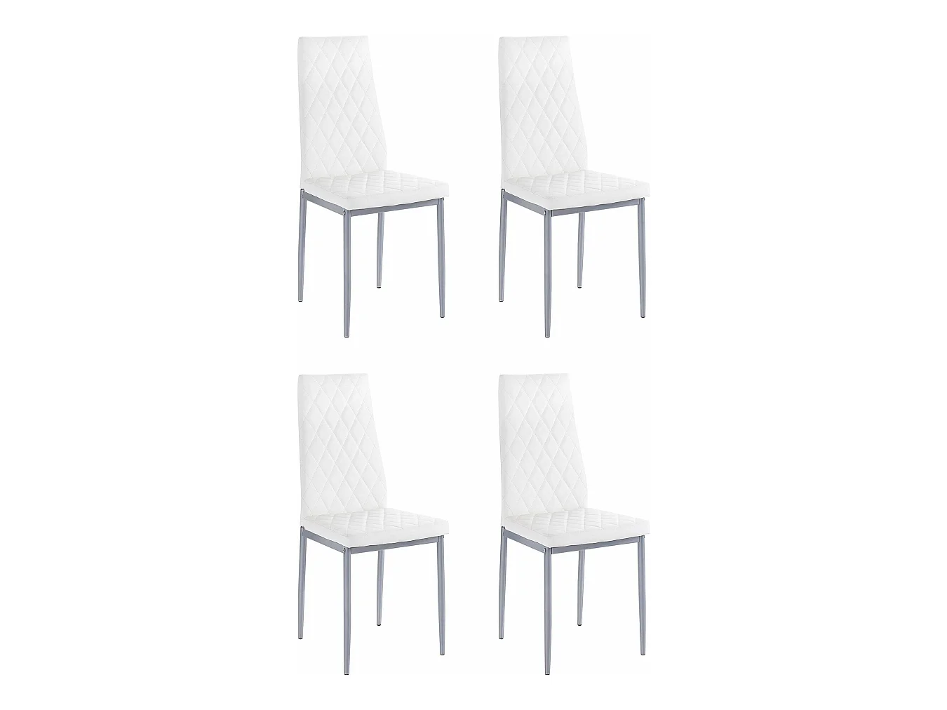 Sedia 4 pezzi. Bianco