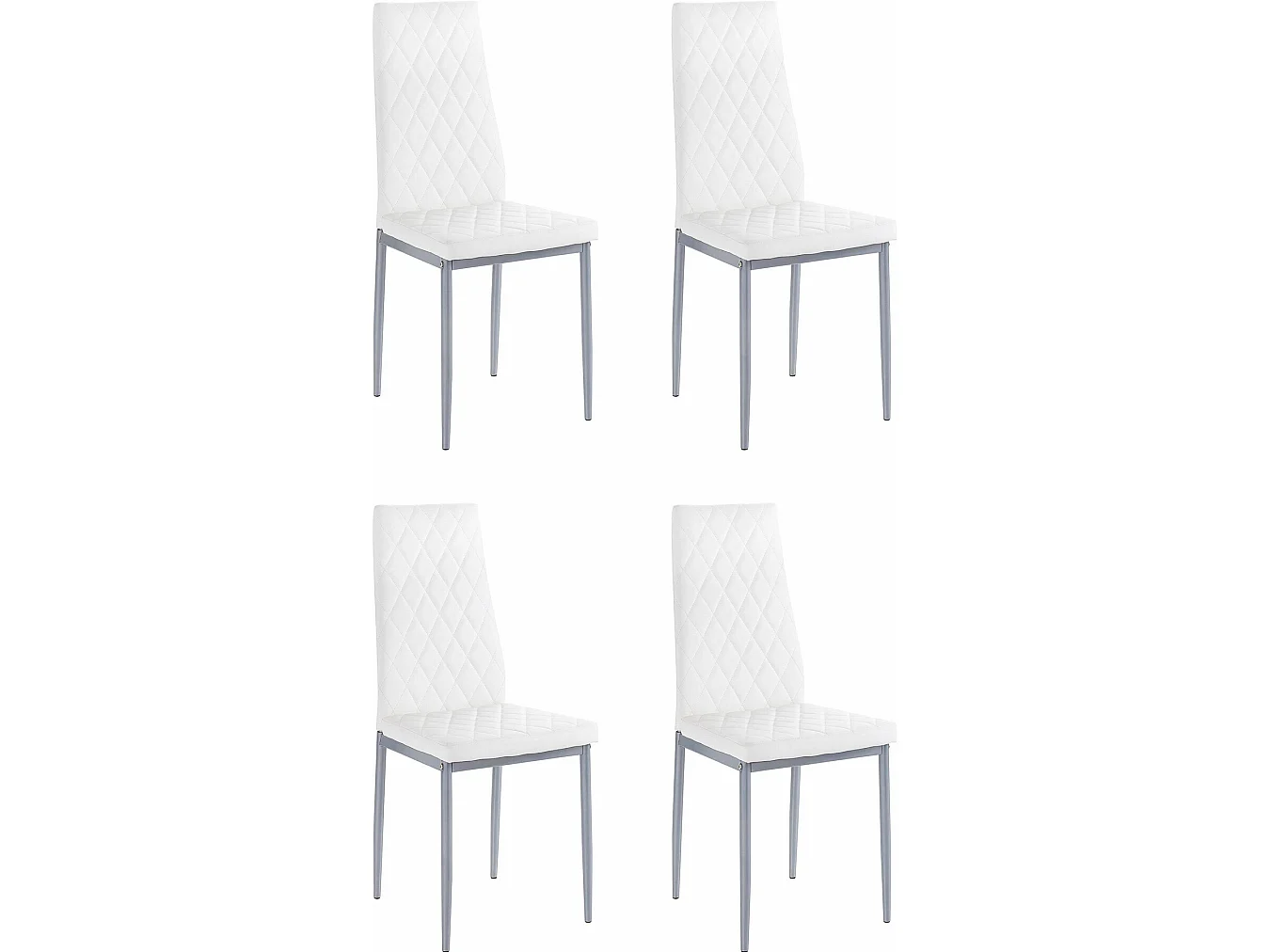 Sedia 4 pezzi. Bianco